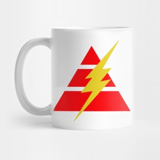 Pyramid Lightning Bolt - Red Mug